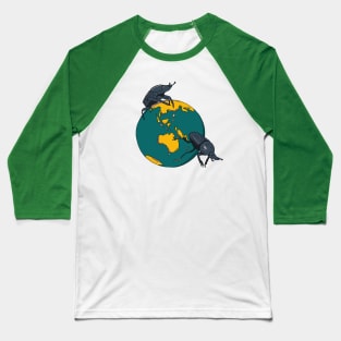 Dung beetles Rolling Baseball T-Shirt